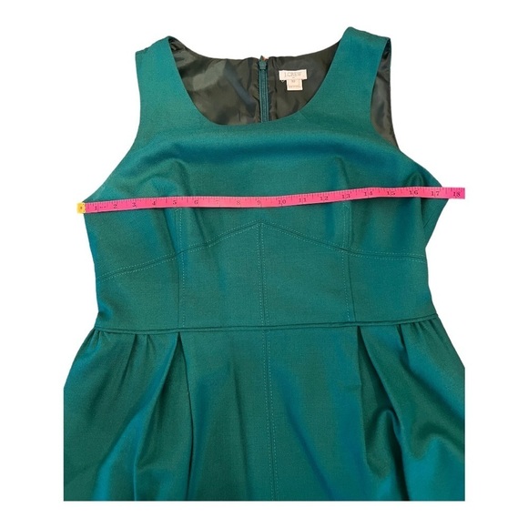 J Crew green sleeveless dress size 10 - Picture 5 of 9
